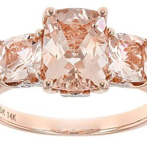 Morganite in Rose Gold Size 9